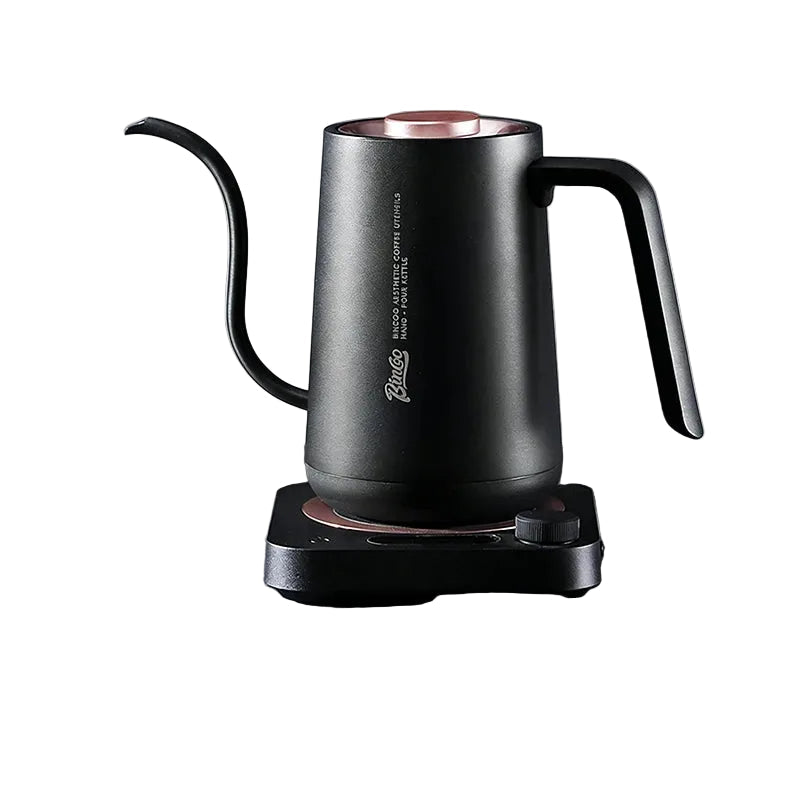 Elektrischer Schwanenhals-Wasserkocher 900 ml – Temperaturgesteuerter Kaffeekessel aus Edelstahl 304, 1500W Schnellheizung