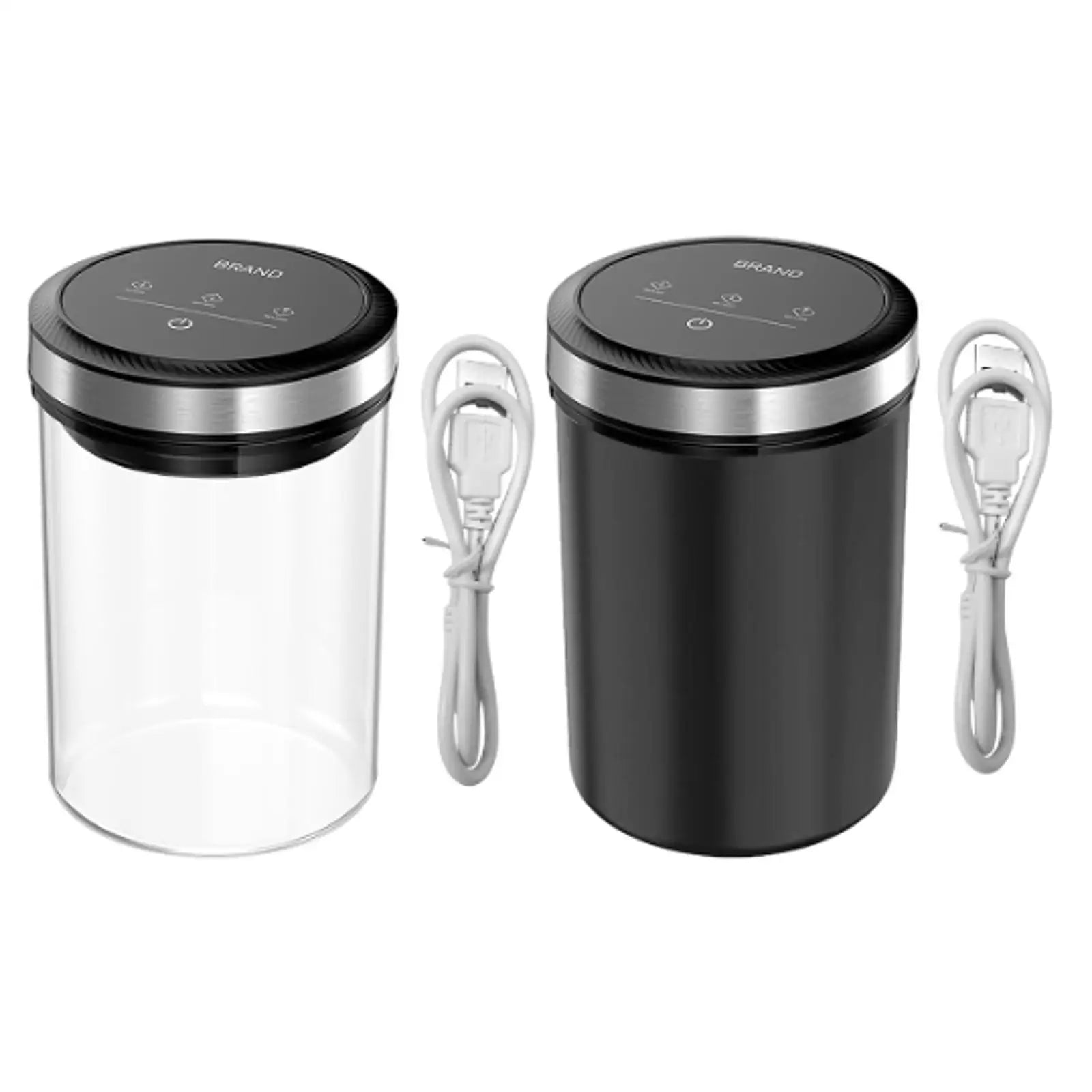 Automatischer Vakuum-Kaffeekanister aus Glas – Luftdichter Lebensmittelbehälter für Kaffeebohnen, Tee und Müsli