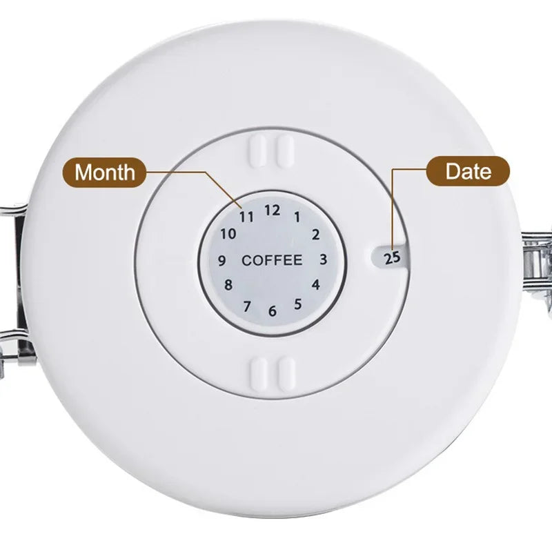 Luftdichter Kaffeebehälter aus Edelstahl 304 – 1,8L Vorratsdose für Kaffeebohnen, Tee und Gewürze