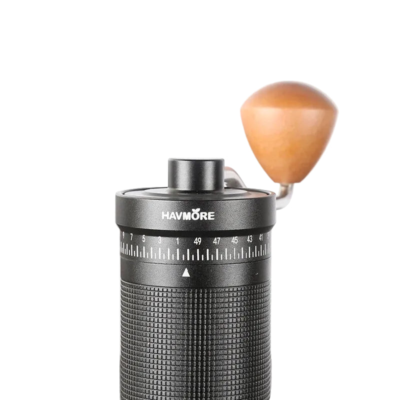 Manuelle Kaffeemühle aus Aluminiumlegierung – 38 mm konisches Edelstahl-Mahlwerk, stufenlos einstellbar, tragbar