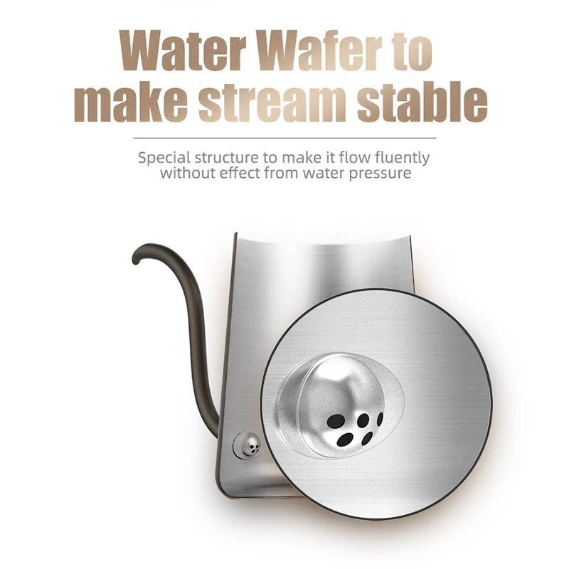 Schwanenhals-Kaffeekessel 600 ml – Edelstahl Pour-Over Wasserkocher für präzises Ausgießen